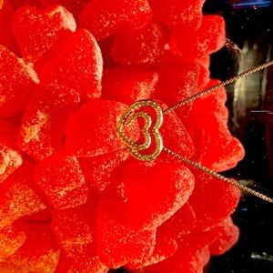 Diamond Heart sterling silver 28 in necklace